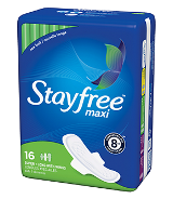 Stayfree Maxi Super with Wings 16ct