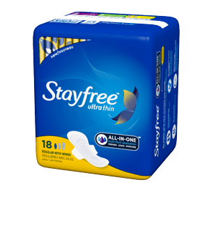 Stayfree Ultra Thin Regular Pads with Wings